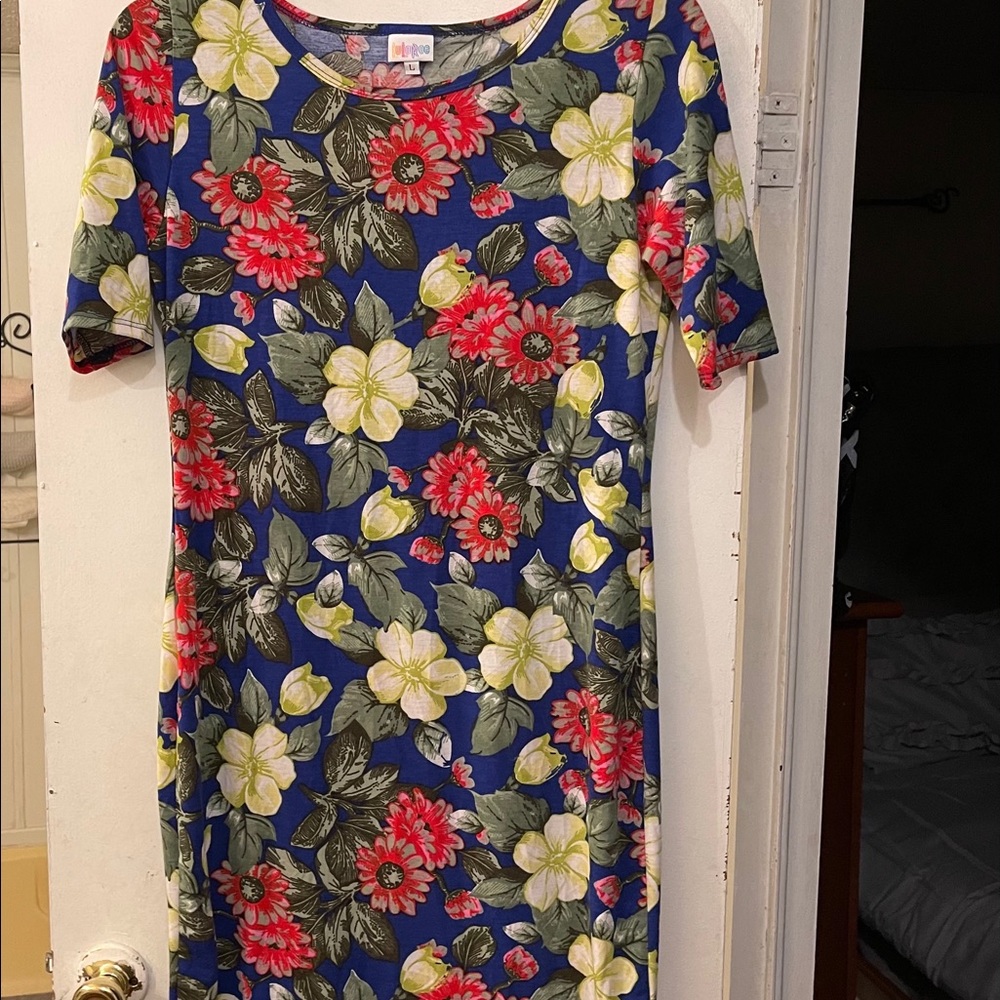 LuLaRoe Floral Body Con Dress